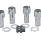 Topline TLC42205xLC Chrome Mag Wheel Lock Nuts 7/16-20Rh Thread 2.3" Tall 4 Pack