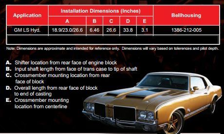 Tremec TM1386-212-005 T56 Magnum Alloy Bellhousing Chev Holden LS1 & LS2