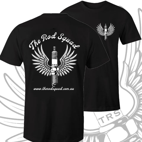 The Rod Squad - Flying Spark Plug T-Shirt