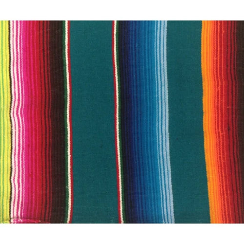 THE ROD SQUAD - Mexican Sarape Blanket X-Large - Emerald for Hotrod & Classic Cars