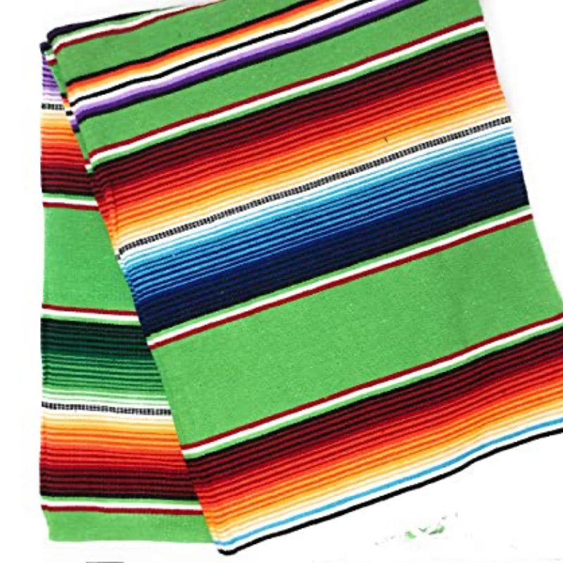 THE ROD SQUAD - Mexican Sarape Blanket X-Large - Lime for Hotrod & Classic Cars