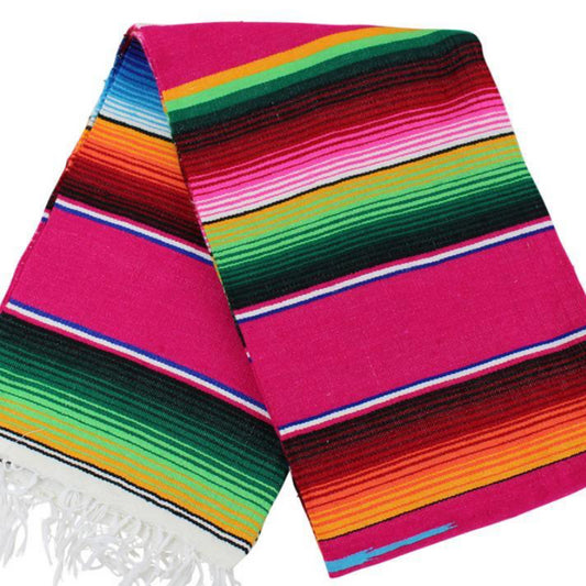 THE ROD SQUAD - Mexican Sarape Blanket X-Large - Pink for Hotrod & Classic Cars