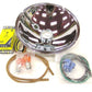 Vintique Inc 12V Halogen Headlight Reflector Kit (Suit 1937-39 Ford Passenger Car) (VI78-13027-QK12)