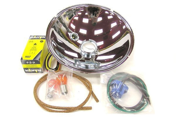 Vintique Inc 12V Halogen Headlight Reflector Kit (Suit 1937-39 Ford Passenger Car) (VI78-13027-QK12)
