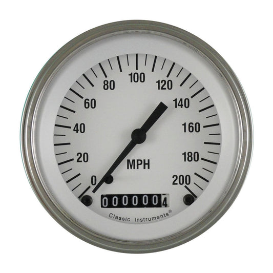 Classic Instruments WH57SLF White Hot - Speedometer Gauge 3-3/8"