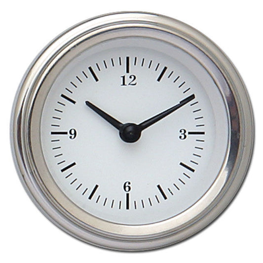 Classic Instruments WH90SLF White Hot - Clock Gauge 2-1/8"