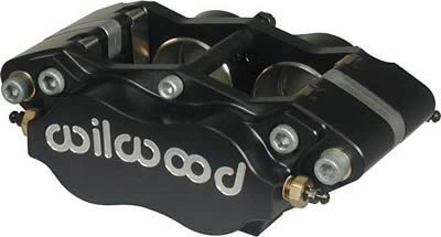 4 Piston Radial Mount Billet Narrow Dynalite Caliper 1.75"/1.75" Bore Size 0.38" Disc Width Side Inlet 7216 Pad Plate WB120-6453-SI