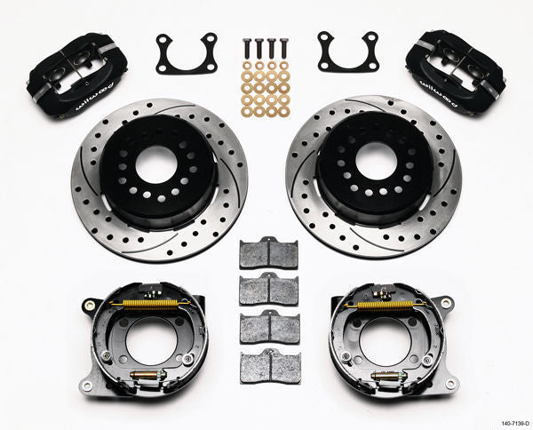 WILWOOD DYNALITE 4 SPOT REAR BRAKE KIT Ford DUSTBOOT CALIPERS WB 140-7139-D-DB