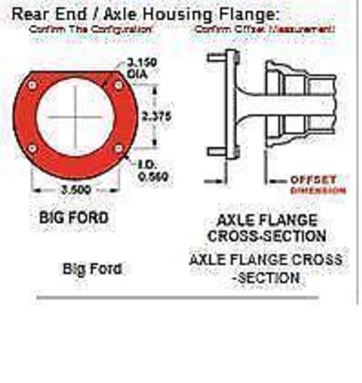 Wilwood 140-2115-B Dynapro 4 Spot Rear Brake Kit for Ford 2.36" Axle Offset