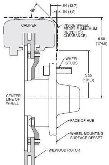 WILWOOD DYNALITE PRO FRONT BRAKE KIT DRILLED SLOTTED 4 SPOT CHEV WB 140-3425-DP