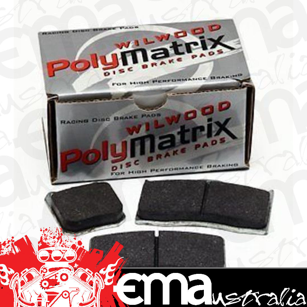 WILWOOD POLYMATRIX Q BRAKE PADS FOR 1 & 2 PISTON DYNALITE SINGLE WIL15Q-6823K