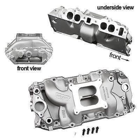 Weiand WM8019-1 Chev B/B Stealth Oval Port Intake Manifold Wm8019