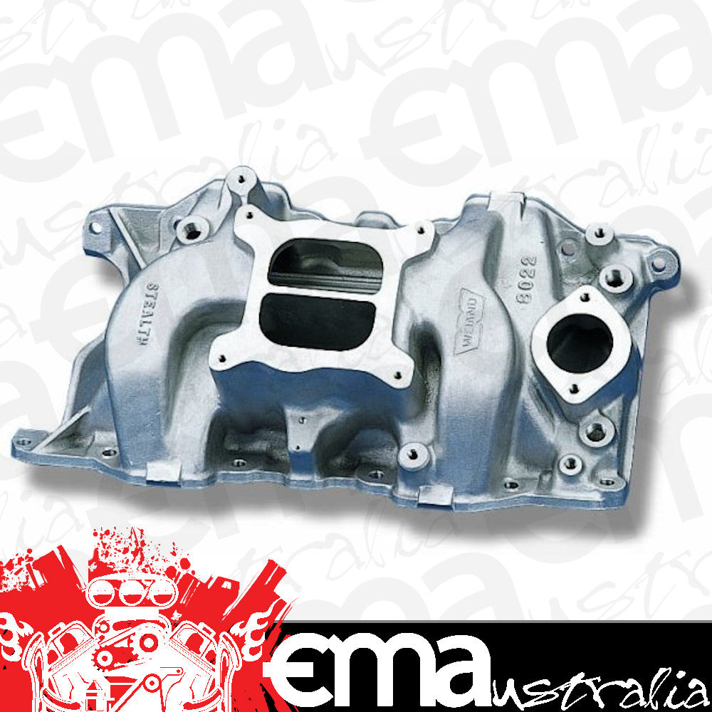 Weiand WM8022 SB Chrysler Stealth Intake Manifold 318 Late Style 340 360 V8 Satin Finish