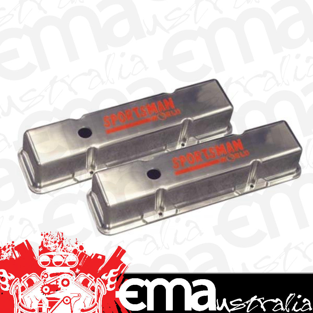 World Products WP070810 Sportsman Valve Cover Set Polished suit S/B Chev