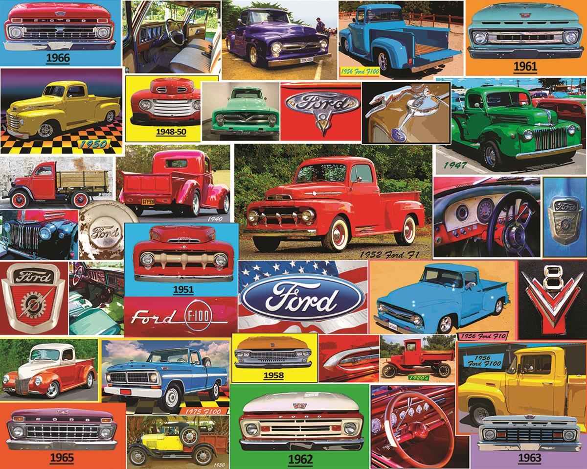 WPZ-1411PZ Classic Ford 100 Year Pickups Jigsaw Puzzle 1000 Piece