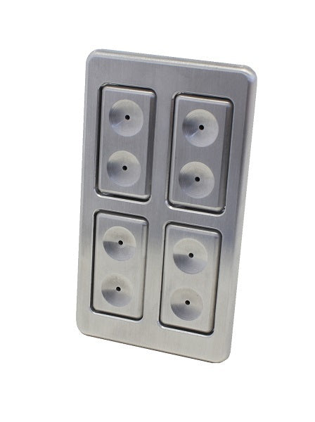 Watson's StreetWorks WSWL39-5B22X Illuminated Power Window Switch Dimpled 4 Switch 2-Over-2 Design Wswl39-5B2/2X