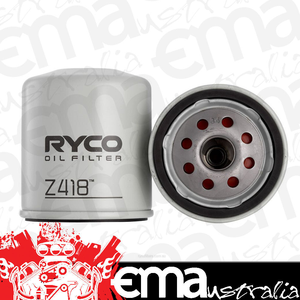 Ryco Z418 Replacement Oil Filter suit Bmw Chrysler Holden Suzuki For T Engine Master
