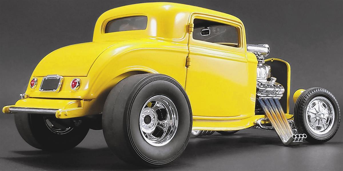 Acme Trading Company AMM-A1805015 Acme 1932 Ford Three-Window Coupe w/ Hemi Diecast Model 1:18 Scale