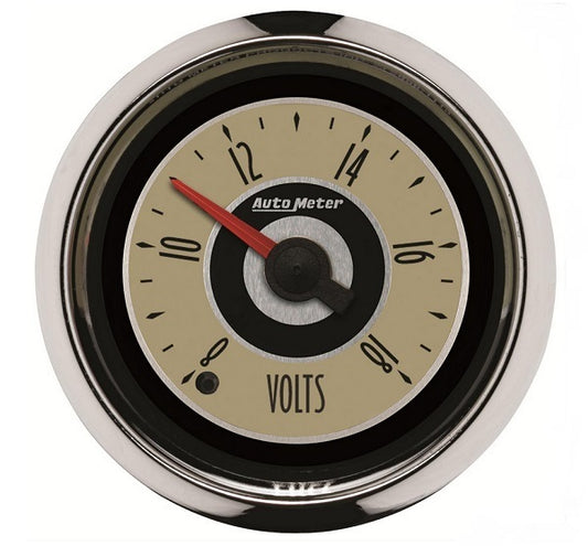 AutoMeter AU1183 Cruiser Voltmeter Gauge 2-1/16" Full Sweep Elec 0-18 Volts