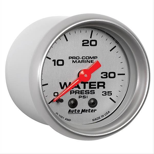 Autometer AU200772-33 Pro-Comp Marine Analog Water Pressure Gauge 2-1/16"