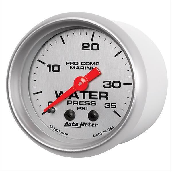 Autometer AU200772-33 Pro-Comp Marine Analog Water Pressure Gauge 2-1/16"