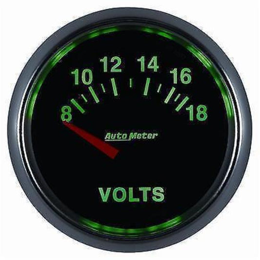 AutoMeter AU3892 Gs Voltmeter Gauge 2-1/6" 0-18 Volts