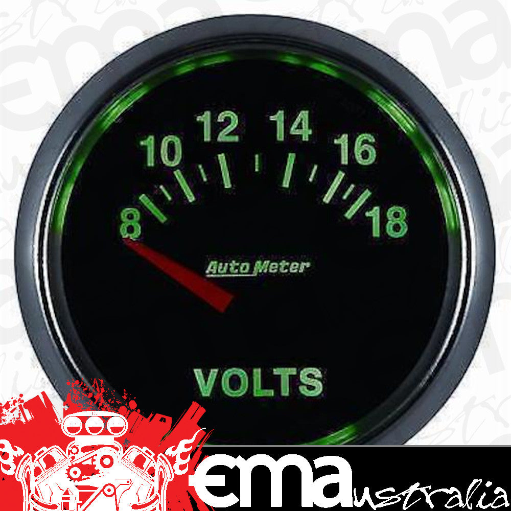 AutoMeter AU3892 Gs Voltmeter Gauge 2-1/6" 0-18 Volts