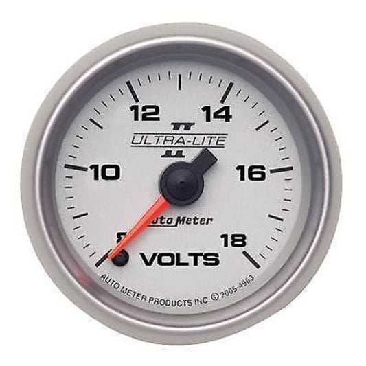 AutoMeter AU4991 Voltmeter Gauge 2-1/6" 8-18 Volts