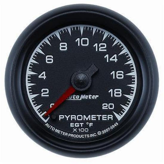 AutoMeter AU5945 ES 2-1/16" Elecal Pyrometer Egt Gauge 0-2000????F