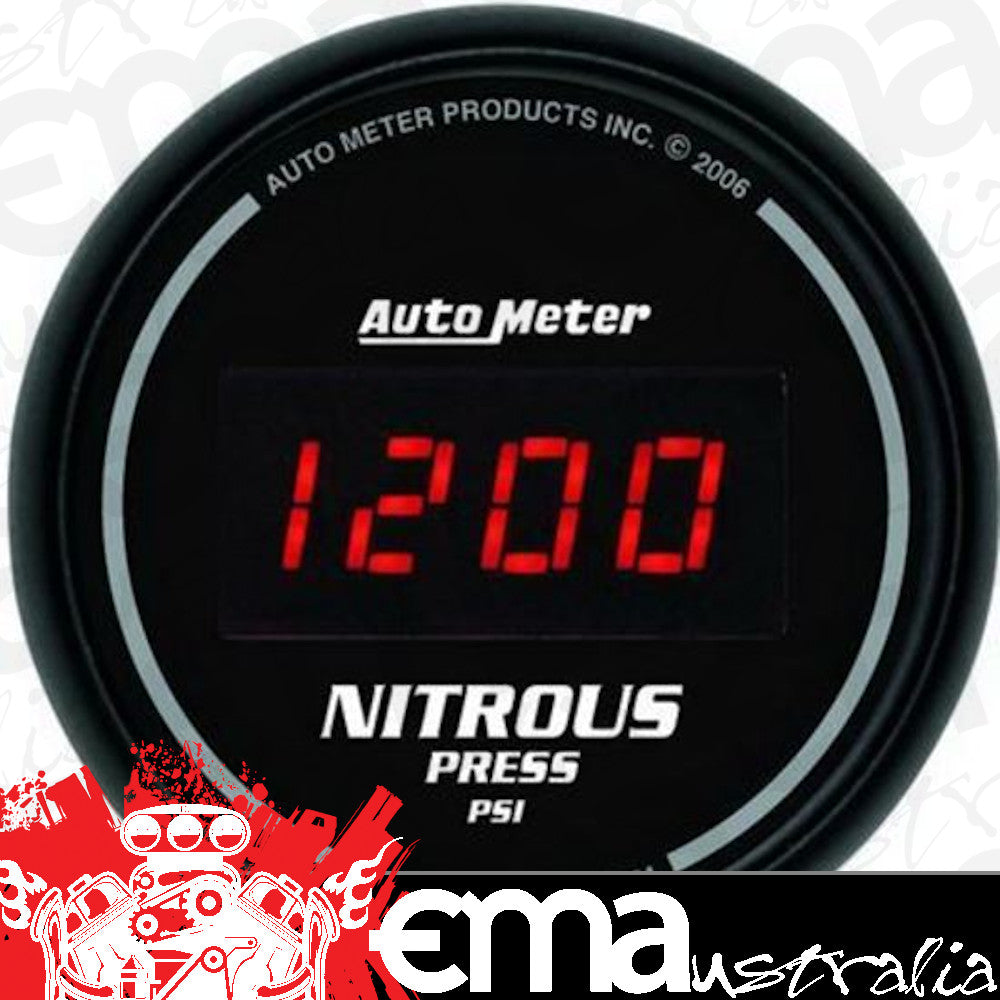 AutoMeter AU6374 Sport-Comp Nitrous Pressure 0-1600 PSI 2-1/16" Analog Elecal