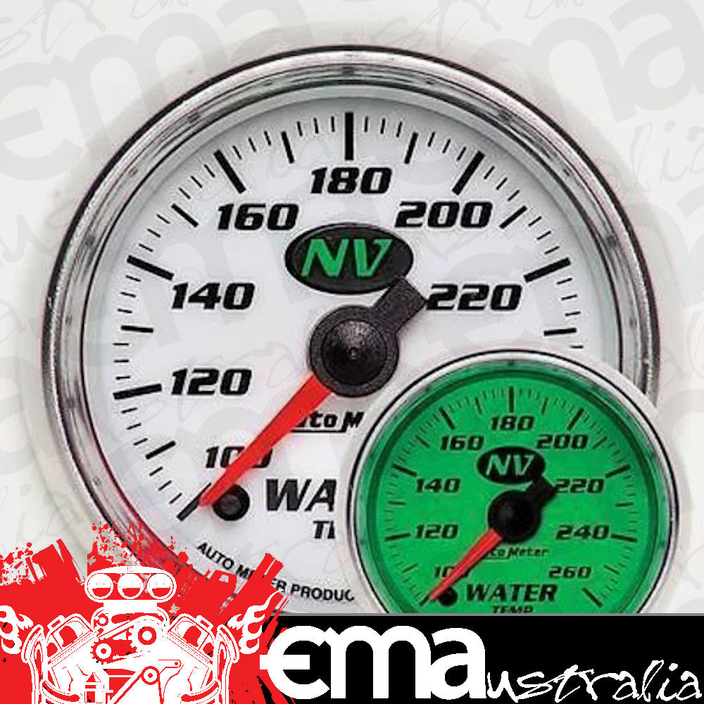 AutoMeter AU7355 NV 2-1/16" Elec Water Temperature Gauge 100-260????F