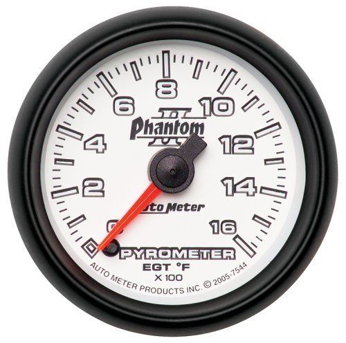 AutoMeter AU7544 Phantom 2-1/16" Elec. Pyrometer / Egt Gauge 0-1600????F