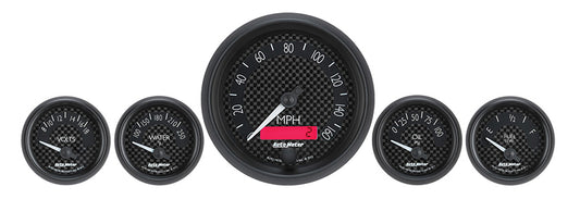 AutoMeter AU8002 GT 5-Piece Gauge Kit 3-3/8" Elec Speedometer