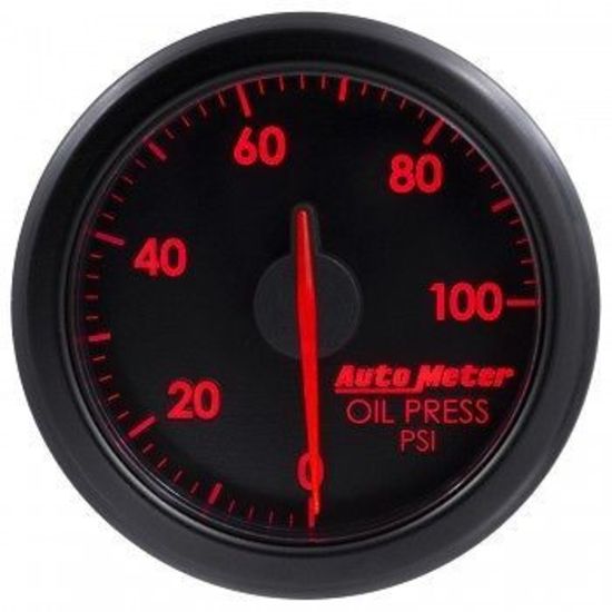 AutoMeter AU9152-T Airdrive 2-1/16" Elec Oil Pressure Gauge 0-100PSI Black