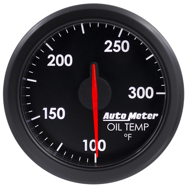AutoMeter AU9157-T Airdrive Transmission Temperature Gauge 2-1/16" Black Dial Full Sweep Elec 0-300???úF