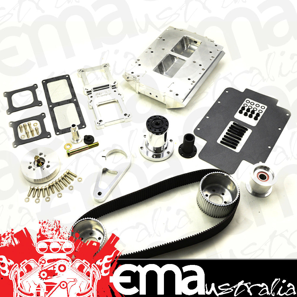 The Blower Shop B2634 LS Blower Kit EFI - Polished Finish suit Rectangle Port Heads