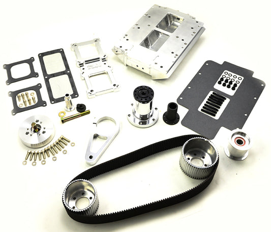 The Blower Shop B2634 LS Blower Kit EFI - Polished Finish suit Rectangle Port Heads