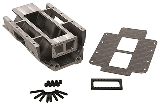 The Blower Shop BINDY98 Bindy9.8 Indy Competition Blower Manifold suit BB Chev STD Deck w/ Burst Pannel Style & Water Cooling