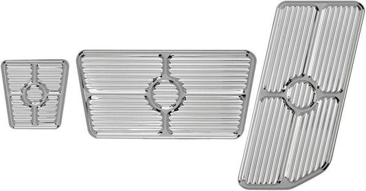 Billet Specialties BS198622 3 Piece Polished Alloy Pedal Cover Kit
