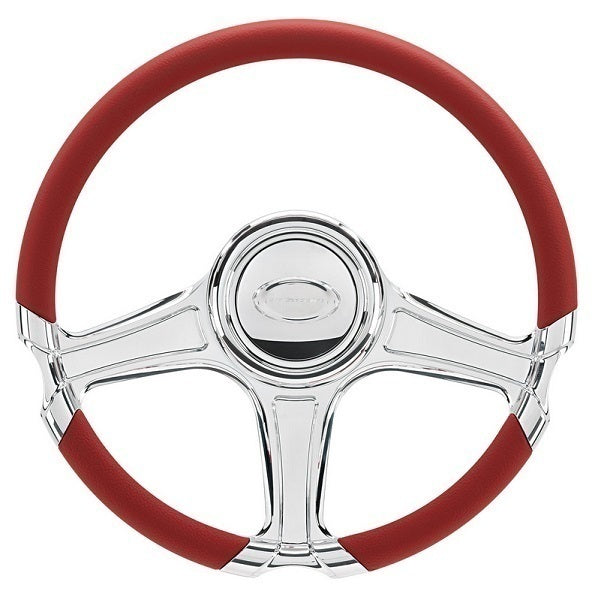 Billet Specialties BS29308 14" Billet "Octane" Steering Wheel Spyder Half Wrap Horn And Adapter Sold Separately