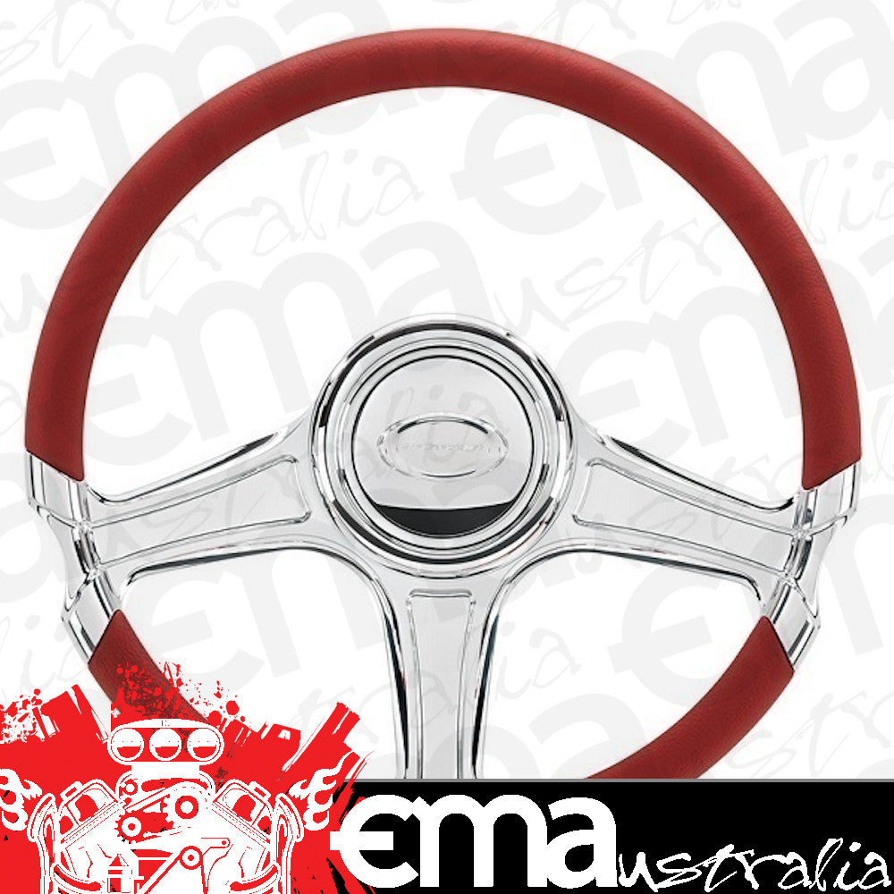 Billet Specialties BS29308 14" Billet "Octane" Steering Wheel Spyder Half Wrap Horn And Adapter Sold Separately