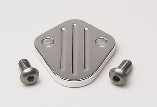 Billet Specialties BS41220 Chev BB V8 Polished Alloy Fuel Pump Block Off