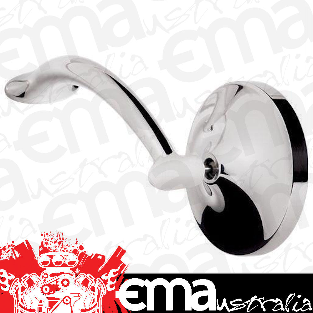 Billet Specialties BS74120 Polished Alloy Round Side Mirror Set 1 (pair)