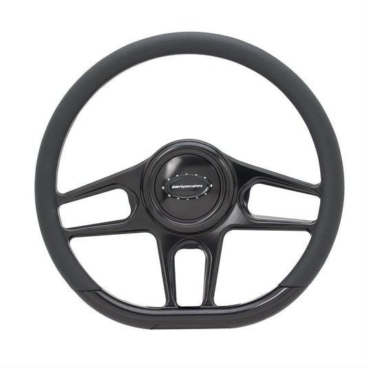 Billet Specialties BSBLK29435 Hydro Black Steering Wheel 14" D-Shape