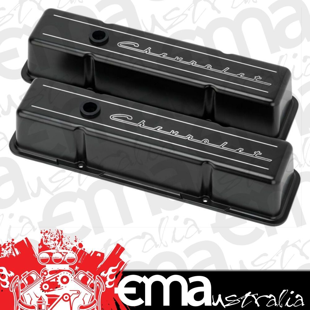 Billet Specialties BSBLK95223 Chev SB Diecast Aluminum Valve Cover