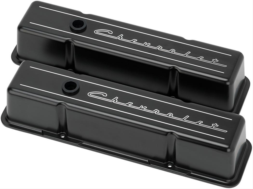 Billet Specialties BSBLK95223 Chev SB Diecast Aluminum Valve Cover