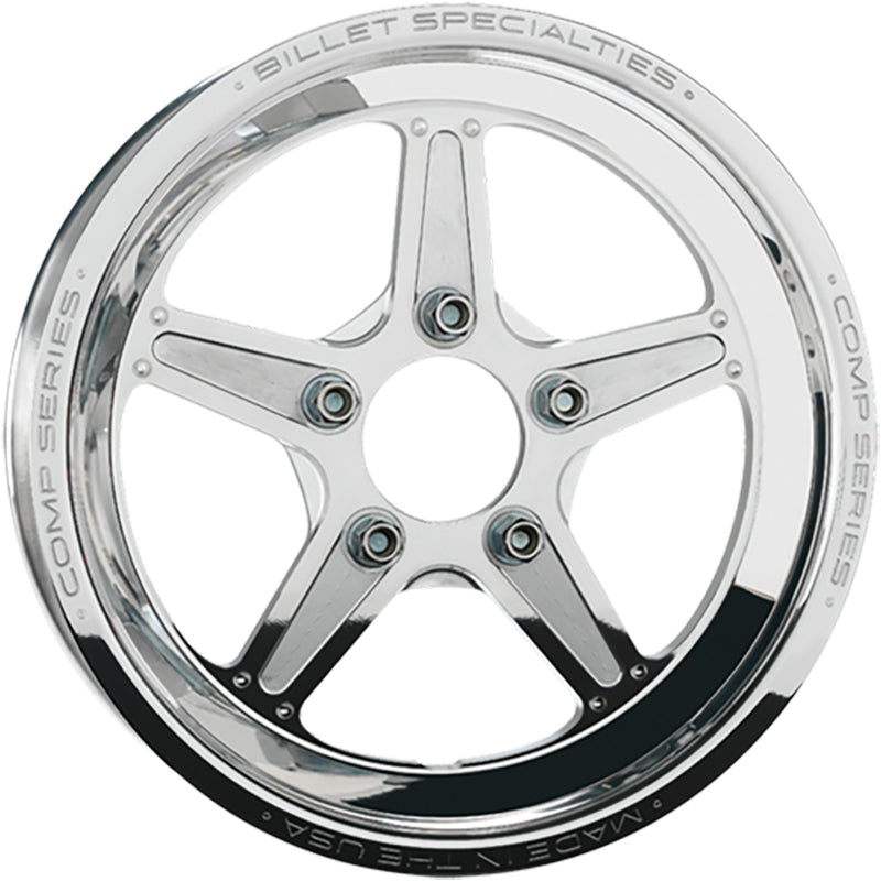 Billet Specialties BSCSF035356117 Comp 5 Bolt-On Wheel 15" X 3.5" - Polished 5 X 4.75" Bolt Circle With 1.75" Backspace