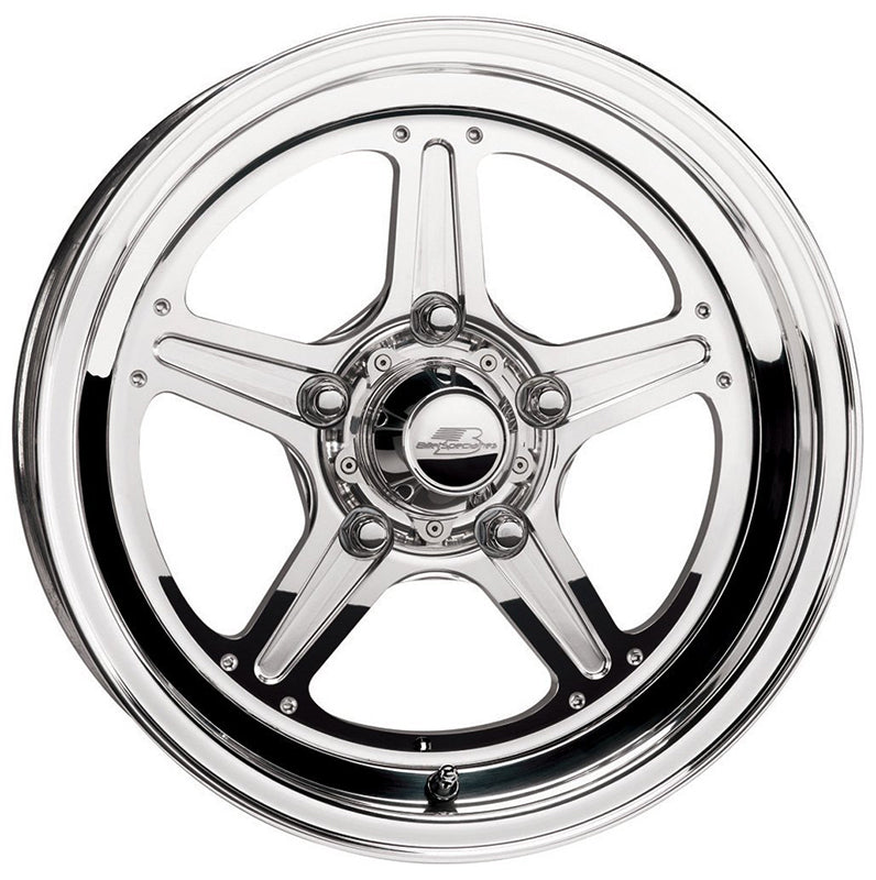 Billet Specialties BSRS037956552N Street Lite Wheel 17" X 9.5" - Polished 5 X 4.5" Bolt Circle With 5.25" Backspace