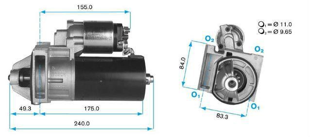 Bosch Automotive BXH136 Bosch Holden Commodore Vg-Vs 5.0L Genuine Starter Motor