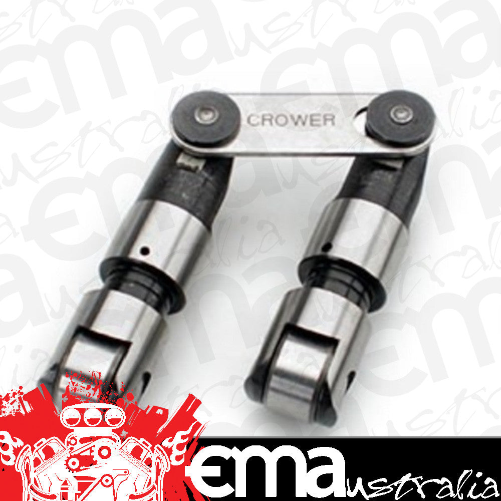 Crower C66293X937H-16 Severe-Duty Cutaway Solid Roller Lifters .937" Dia./.850" Bearing BB Chev w/ .150" Intake Offset & High Pressure Pin Oiling (set of 16) C662